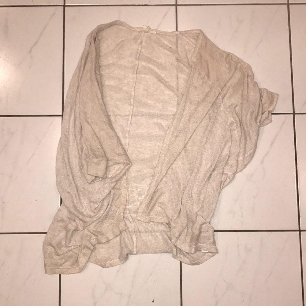 Tan cover up sweater